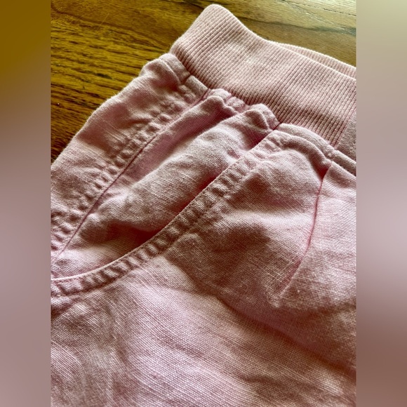 J.McLaughlin Drawstring Pink Linen Shorts - Small - Picture 3 of 8